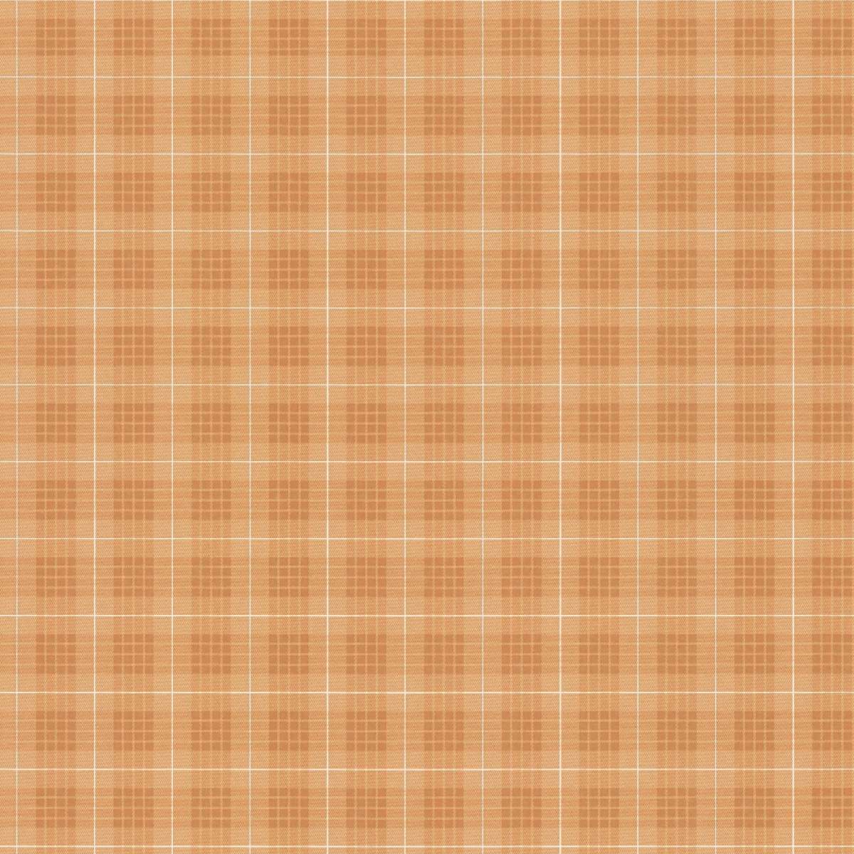 Vliestapete Art of Eden 390642 - Karriert Muster – Orange,Weiß